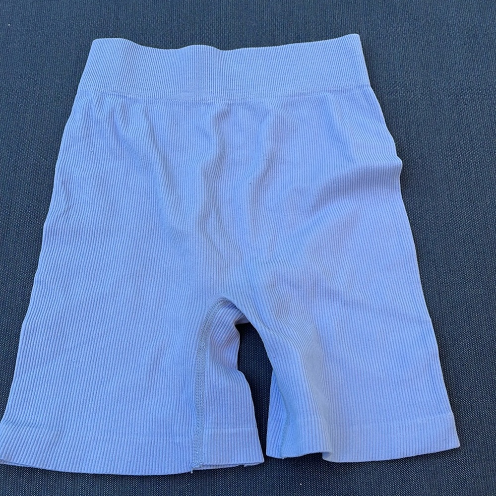 Purple biker shorts